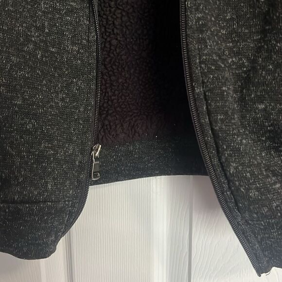 Original Deluxe Hooded Jacket - Fur / Bomber Sleeves - Size Medium Warm Coat - Picture 4 of 5